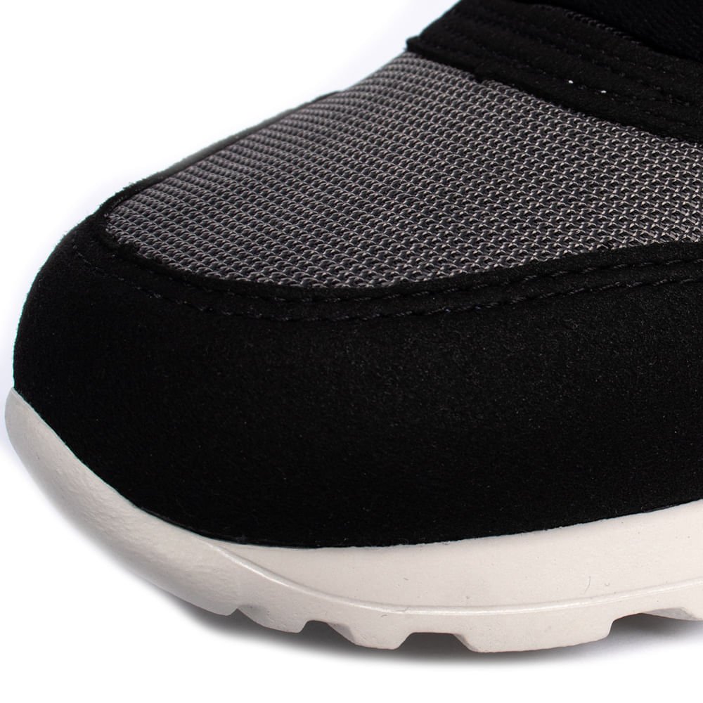 Tênis Masculino Olympikus Jogging Preto/Cinza Preto/Cinza 5