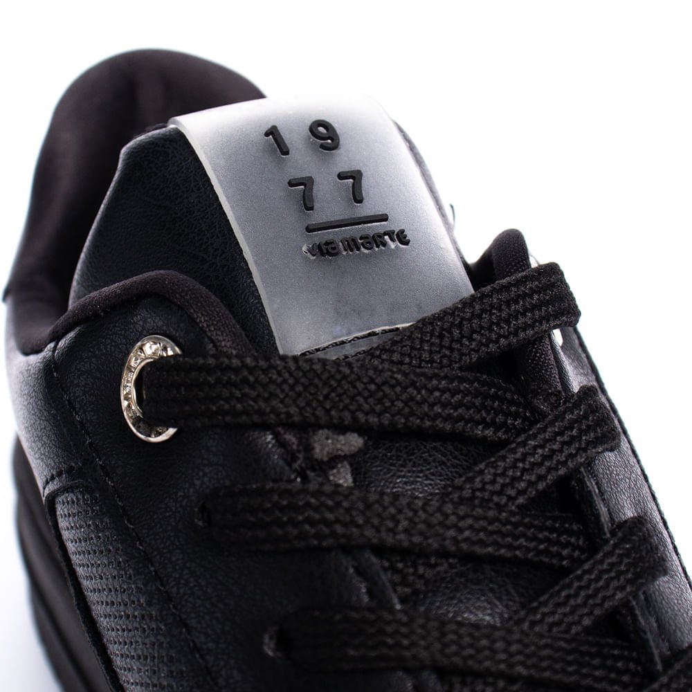 Tênis Feminino Via Marte Casual Preto Preto 6