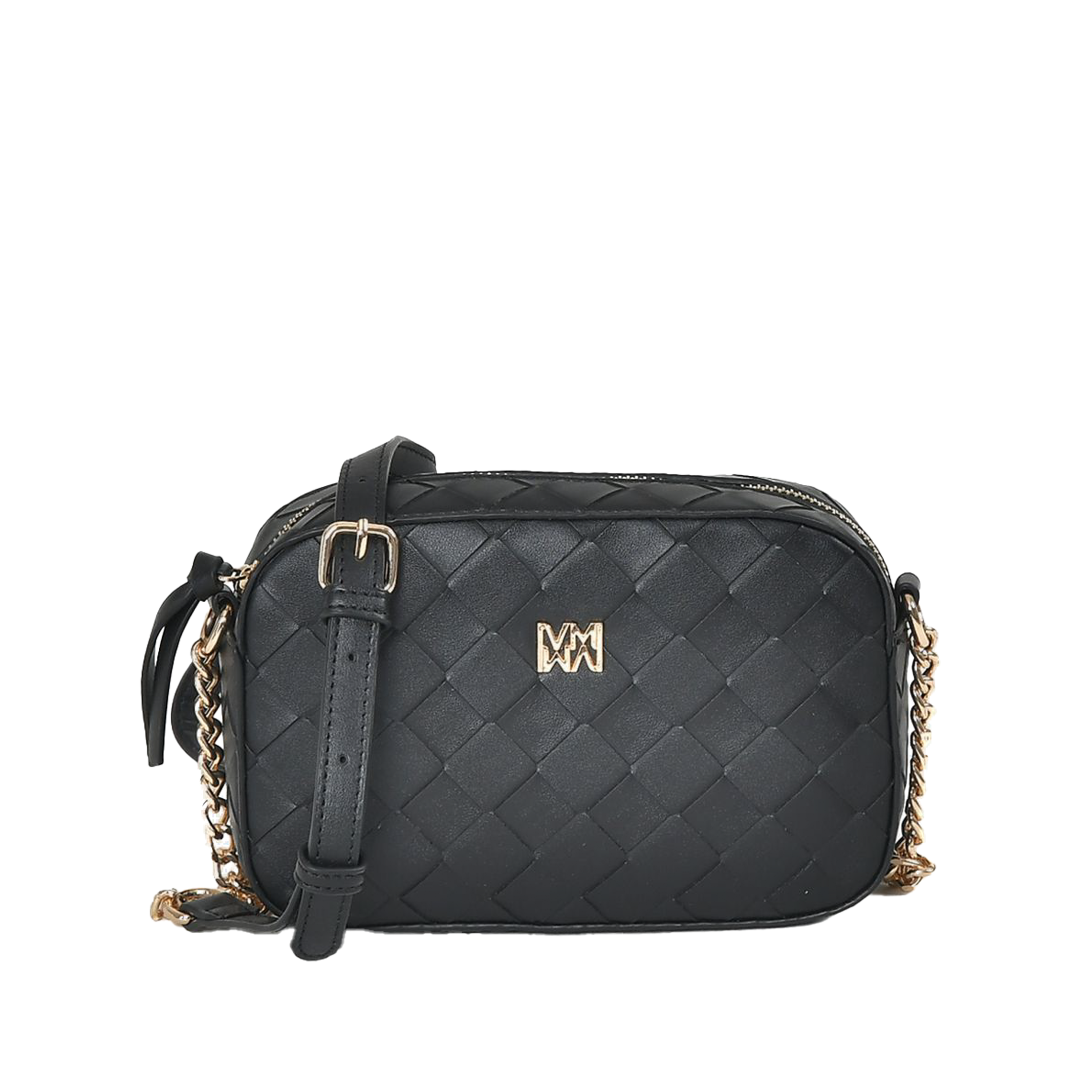 Bolsa Feminina Via Marte Transversal Pequena Napa Preta