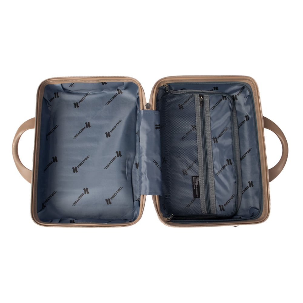 Frasqueira de Viagem Redtec Barcelona Média Dourado Dourado 6