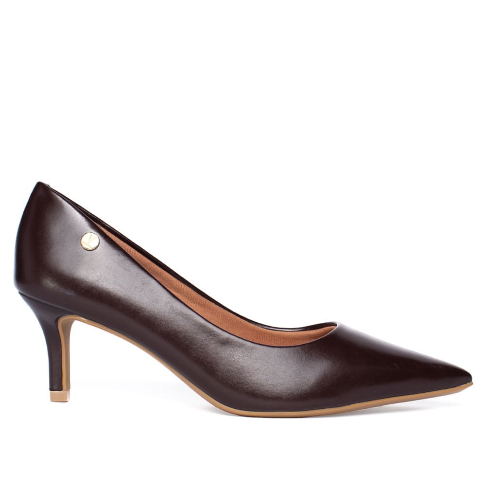 Sapato Feminino Vizzano Scarpin Marrom Escuro