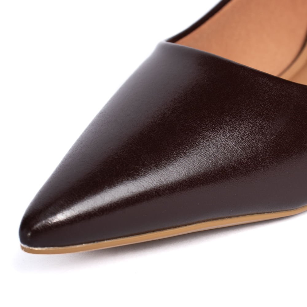 Sapato Feminino Vizzano Scarpin Marrom Escuro Marrom Escuro 4