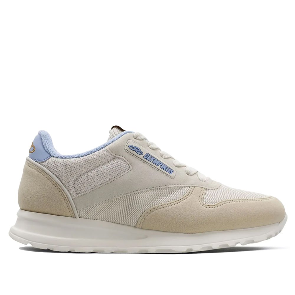Tênis Feminino Olympikus Jogging Bege/Azul