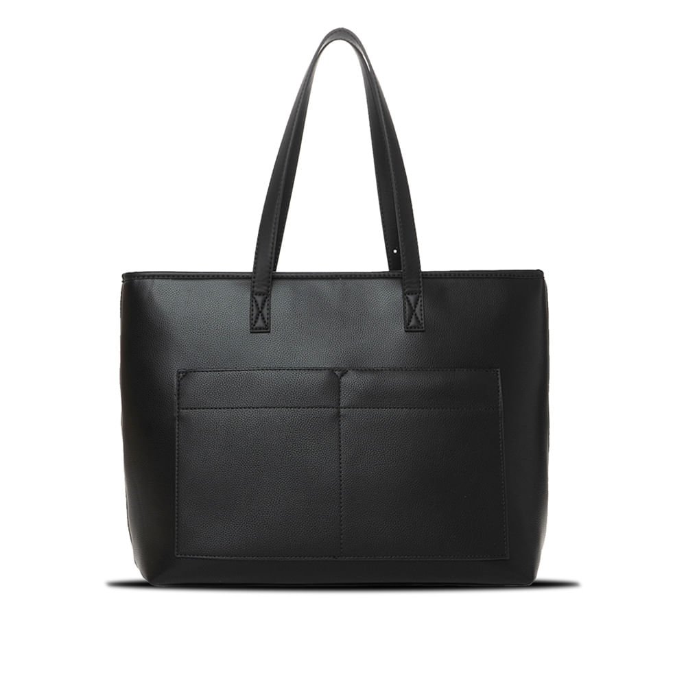 Bolsa Feminina Rafitthy Tiracolo Média Monograma Preta Preto 2