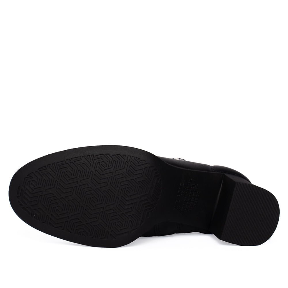 Bota Feminina Dakota Cano Curto Napa Pin Metalizado Preto Preto 2