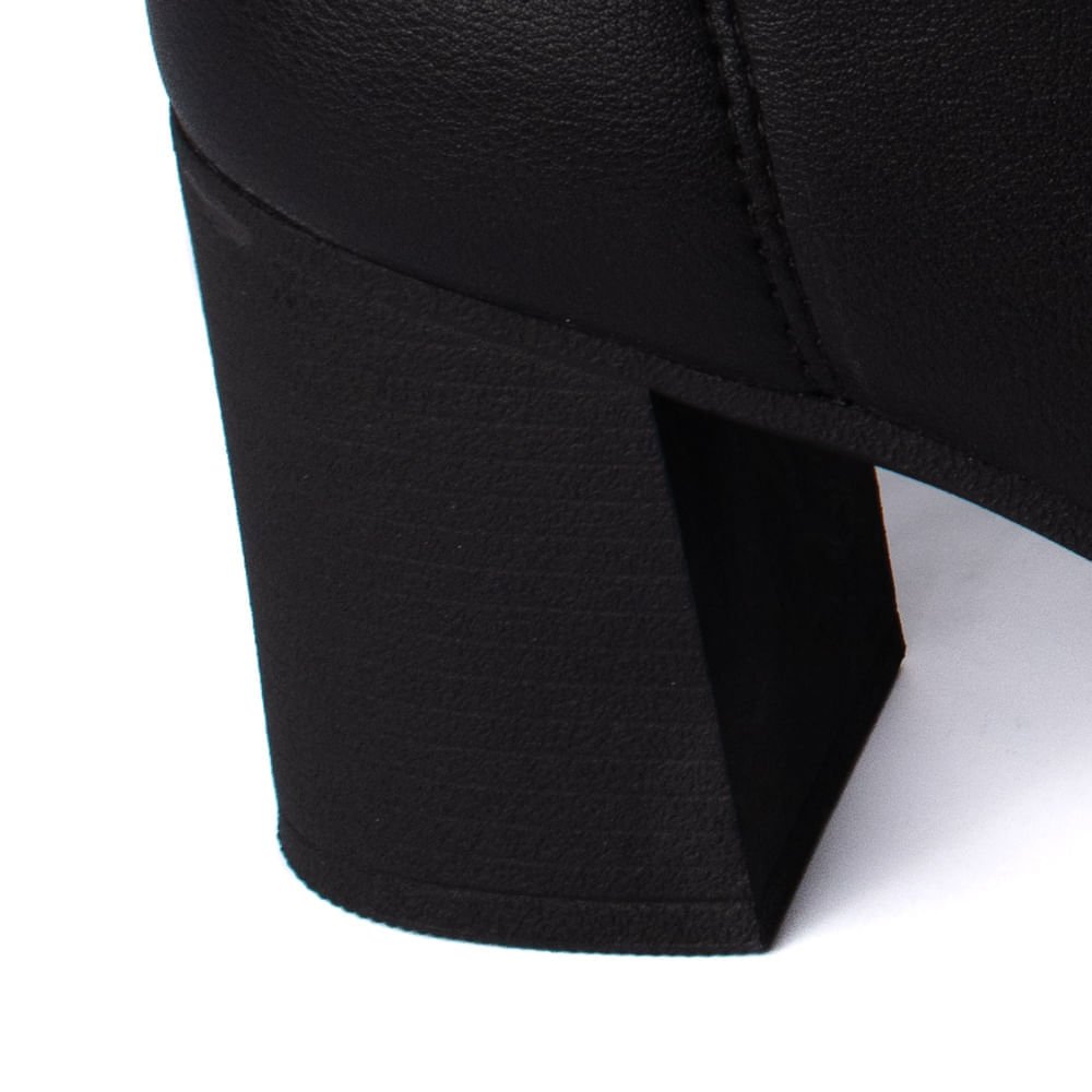 Bota Feminina Dakota Cano Curto Napa Pin Metalizado Preto Preto 6