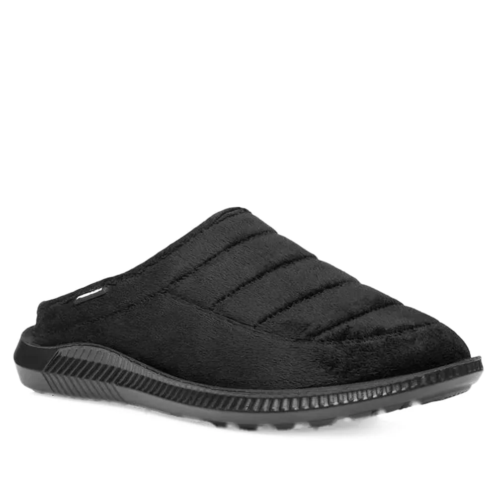 Pantufa Masculina Pegada Atoalhado Soft Touch Preto Preto 4
