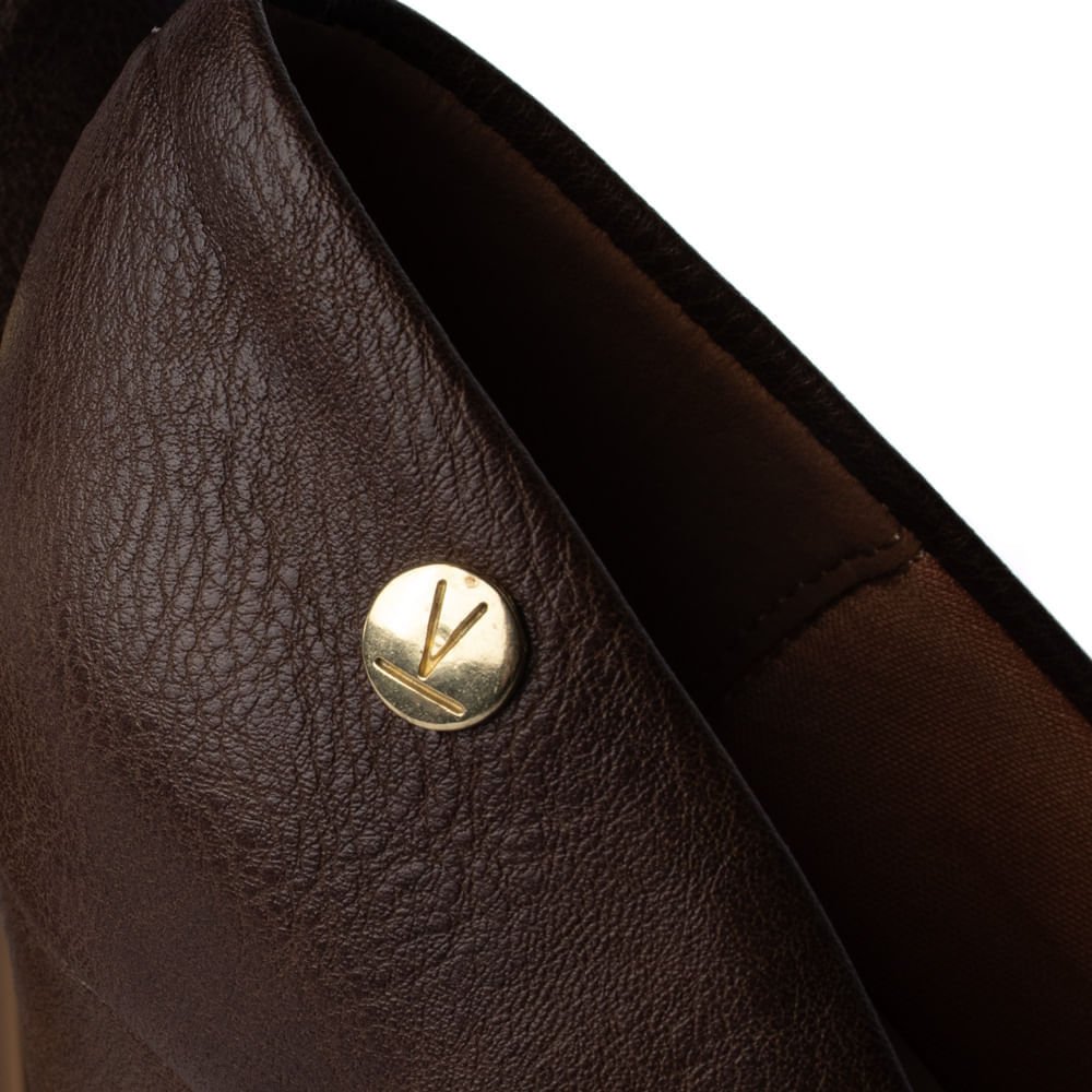 Sapato Feminino Vizzano Scarpin Salto Grosso Marrom Escuro Marrom Escuro 6