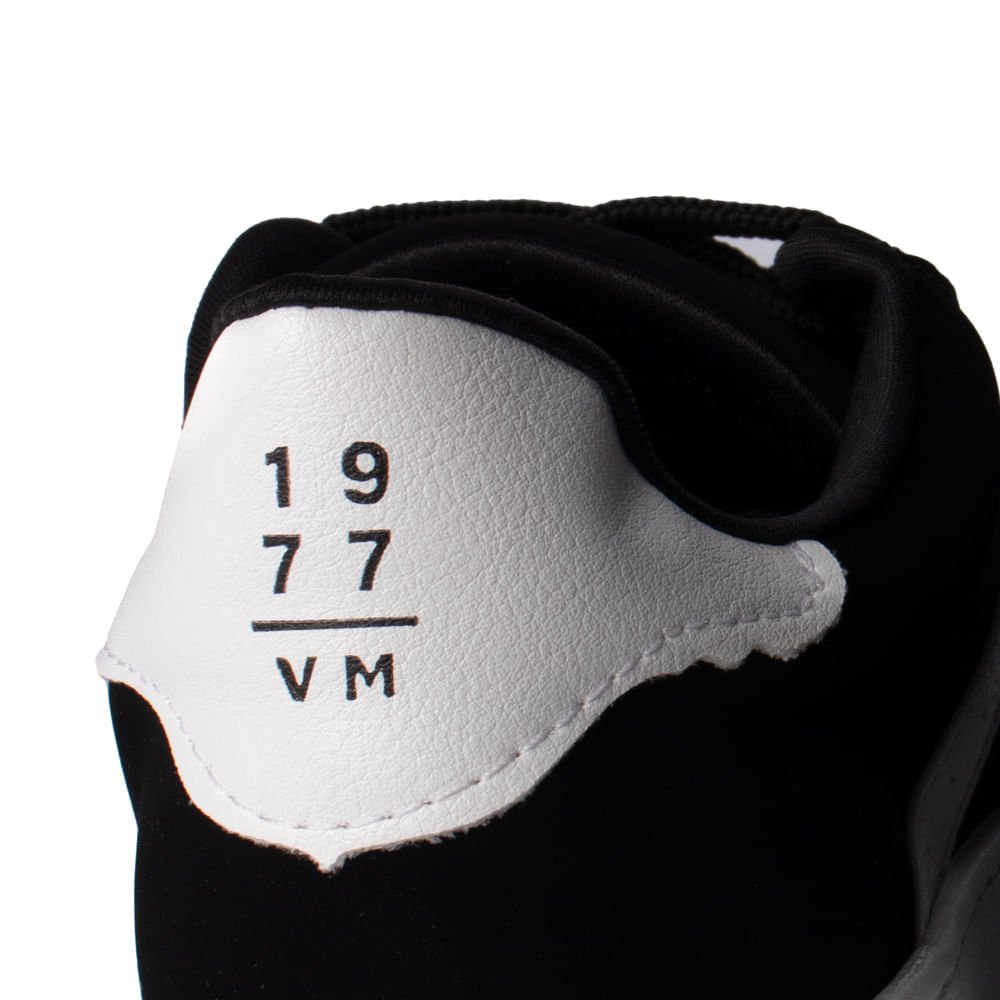 Tênis Feminino Via Marte Casual Nobuck Preto/Branco Preto/Branco 5