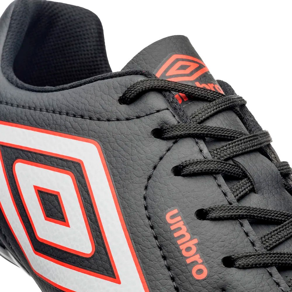 Chuteira Umbro de Campo Class Footballer Preto/Vermelho Preto/Vermelho 3