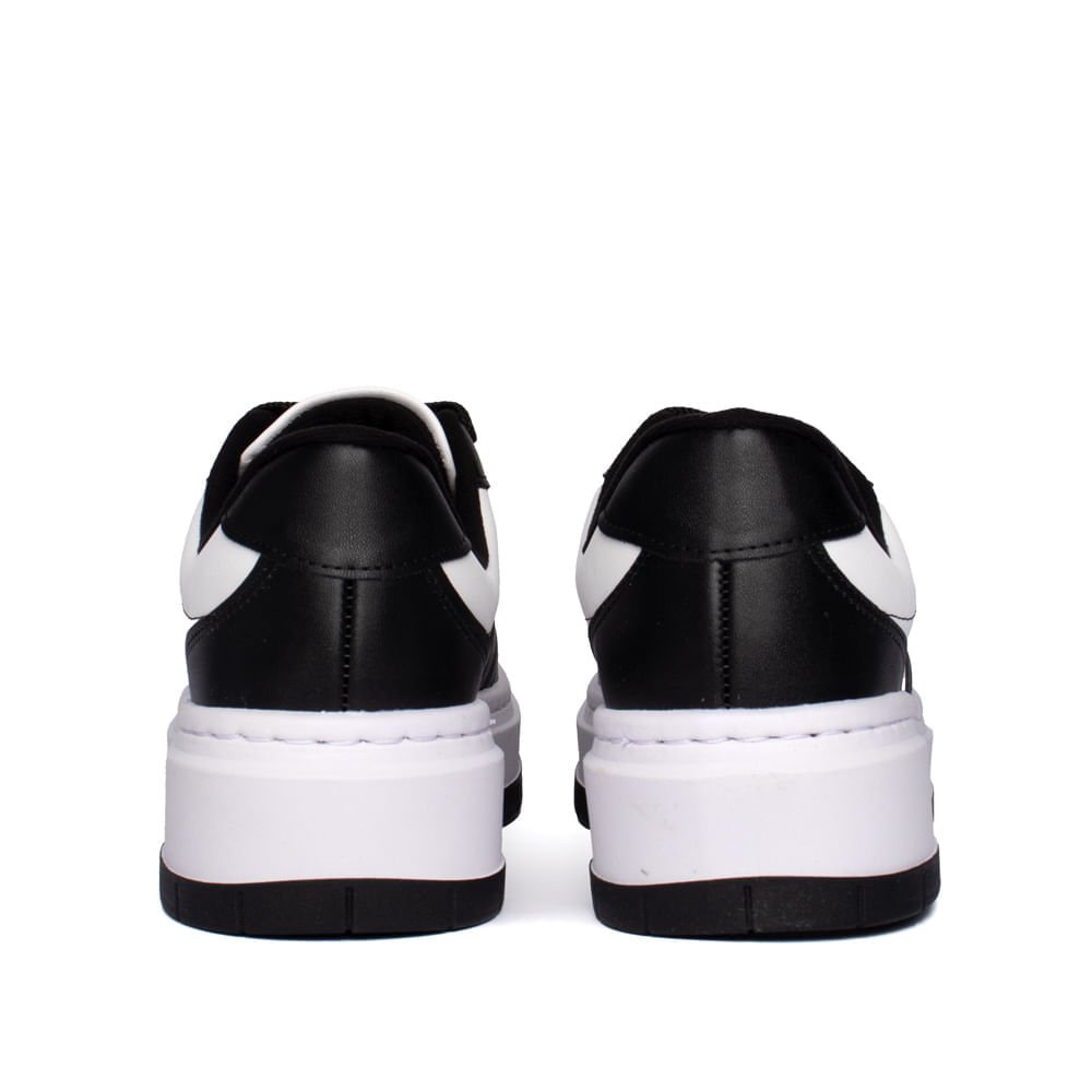 Tênis Feminino Vizzano Casual Recortes Branco/Preto Branco/Preto 3