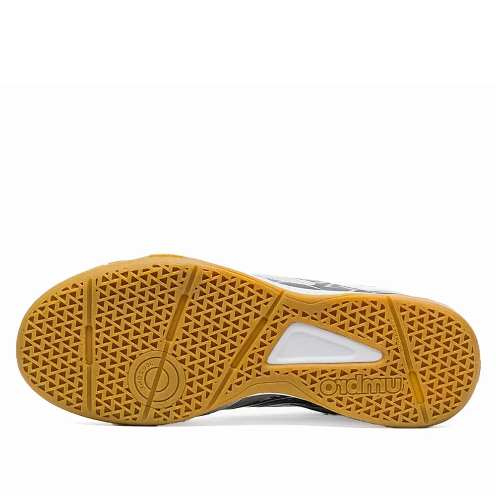 Chuteira Umbro de Futsal Pro 5 Bump Club Cinza/Branco Cinza/Branco 2