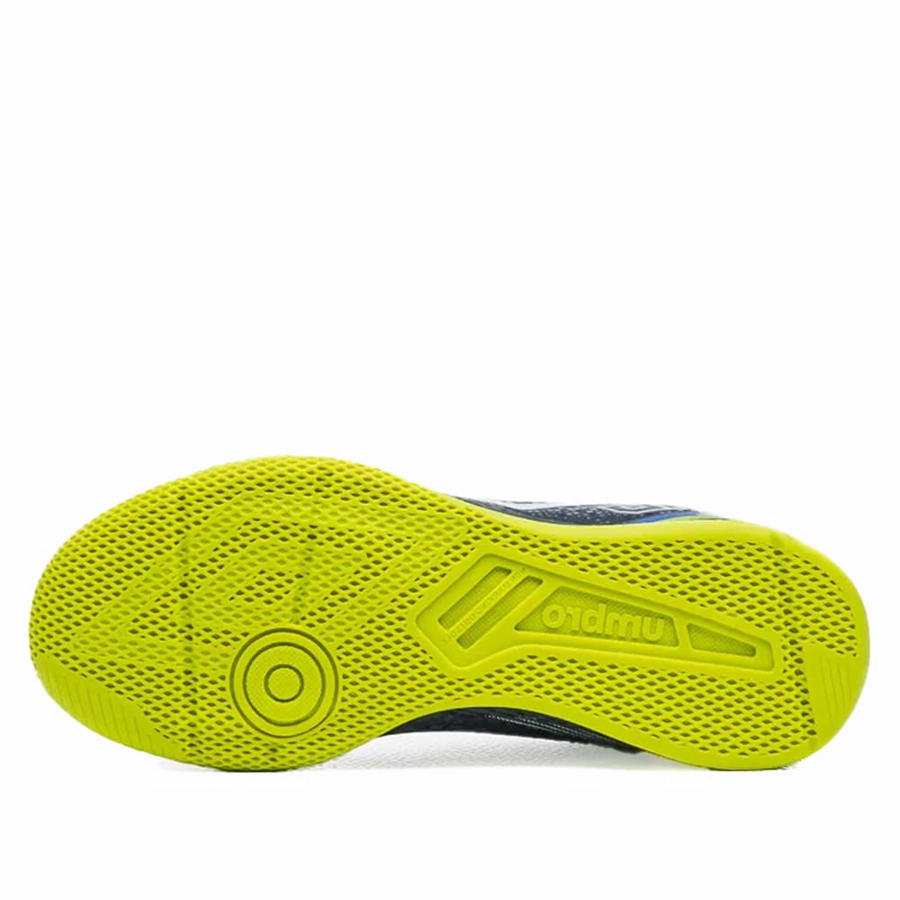 Chuteira Infantil Umbro de Futsal Techno II Jr. Marinho/Verde Marinho/Verde 2