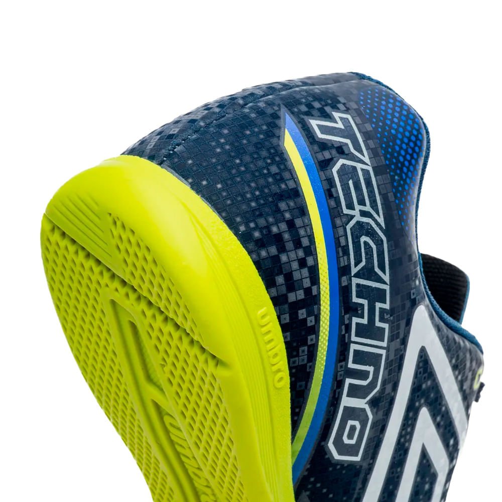 Chuteira Infantil Umbro de Futsal Techno II Jr. Marinho/Verde Marinho/Verde 6