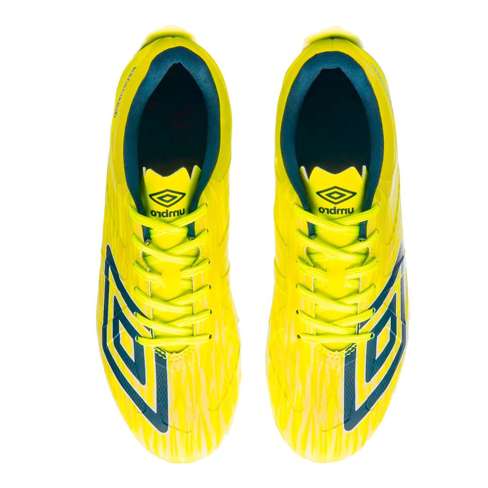 Chuteira Umbro de Campo Ultimate Verde Neon/Marinho Verde Neon 4