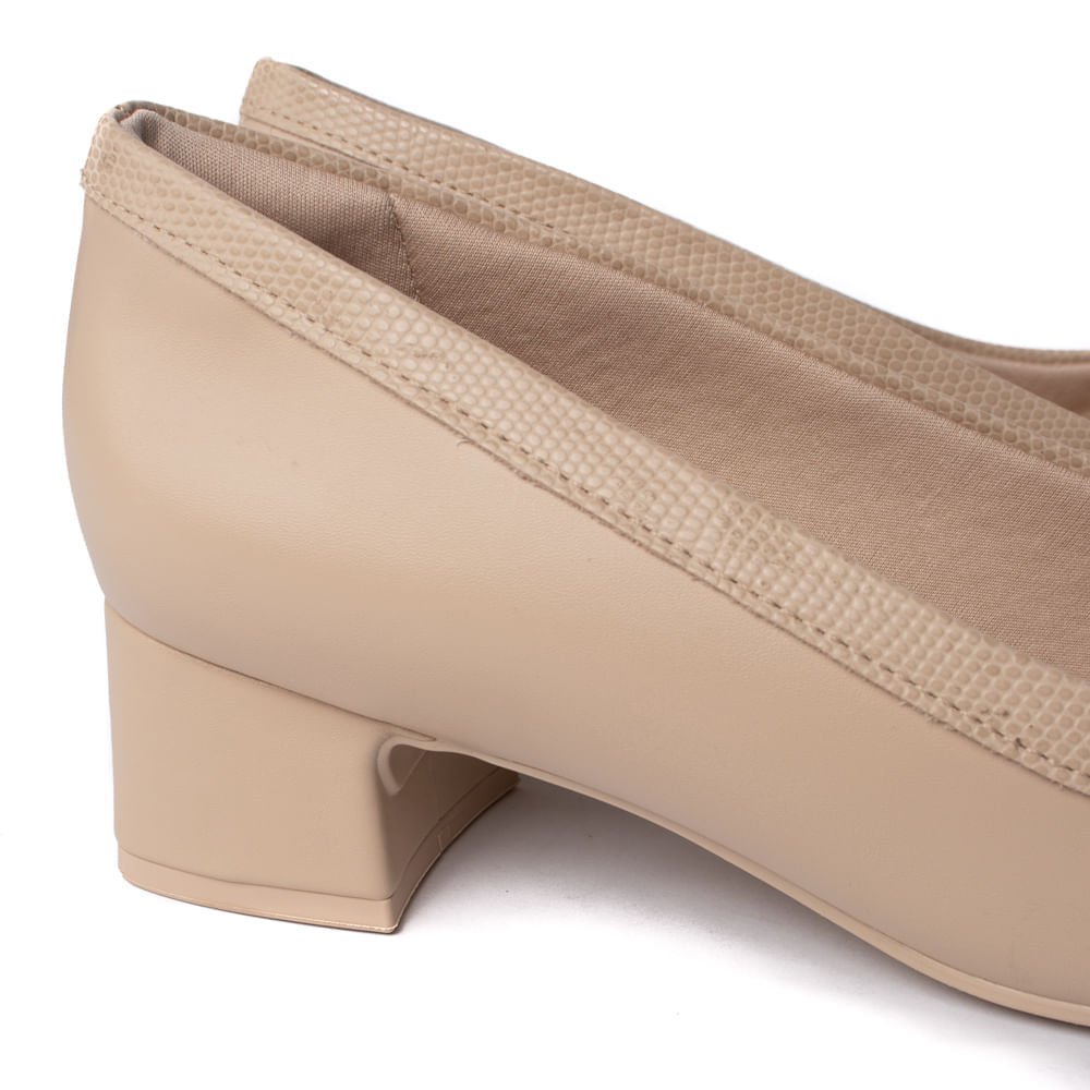 Sapato Feminino Comfortflex Napa Bege Claro Bege/Claro 5