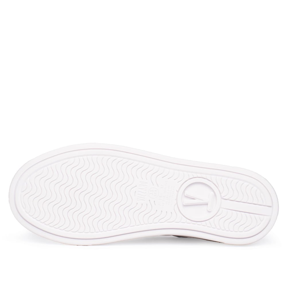 Tênis Feminino Vizzano Pelica Detalhe Prata Branco Branco 2