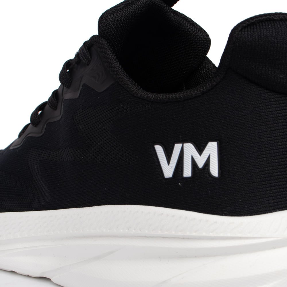Tênis Feminino Via Marte Jackar Detalhe Geométrico Preto Preto 5