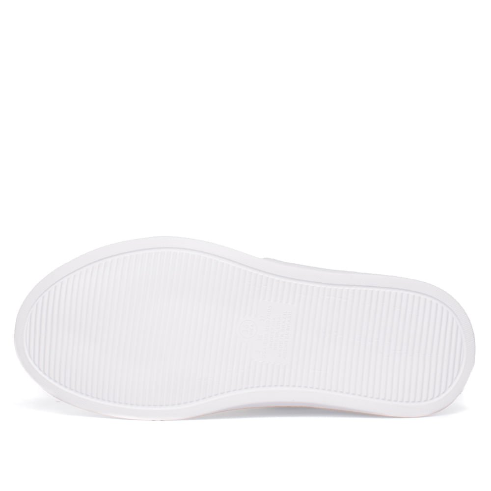 Tênis Feminino Modare Napa Microfuros Ilhós Dourado Branco Branco 2