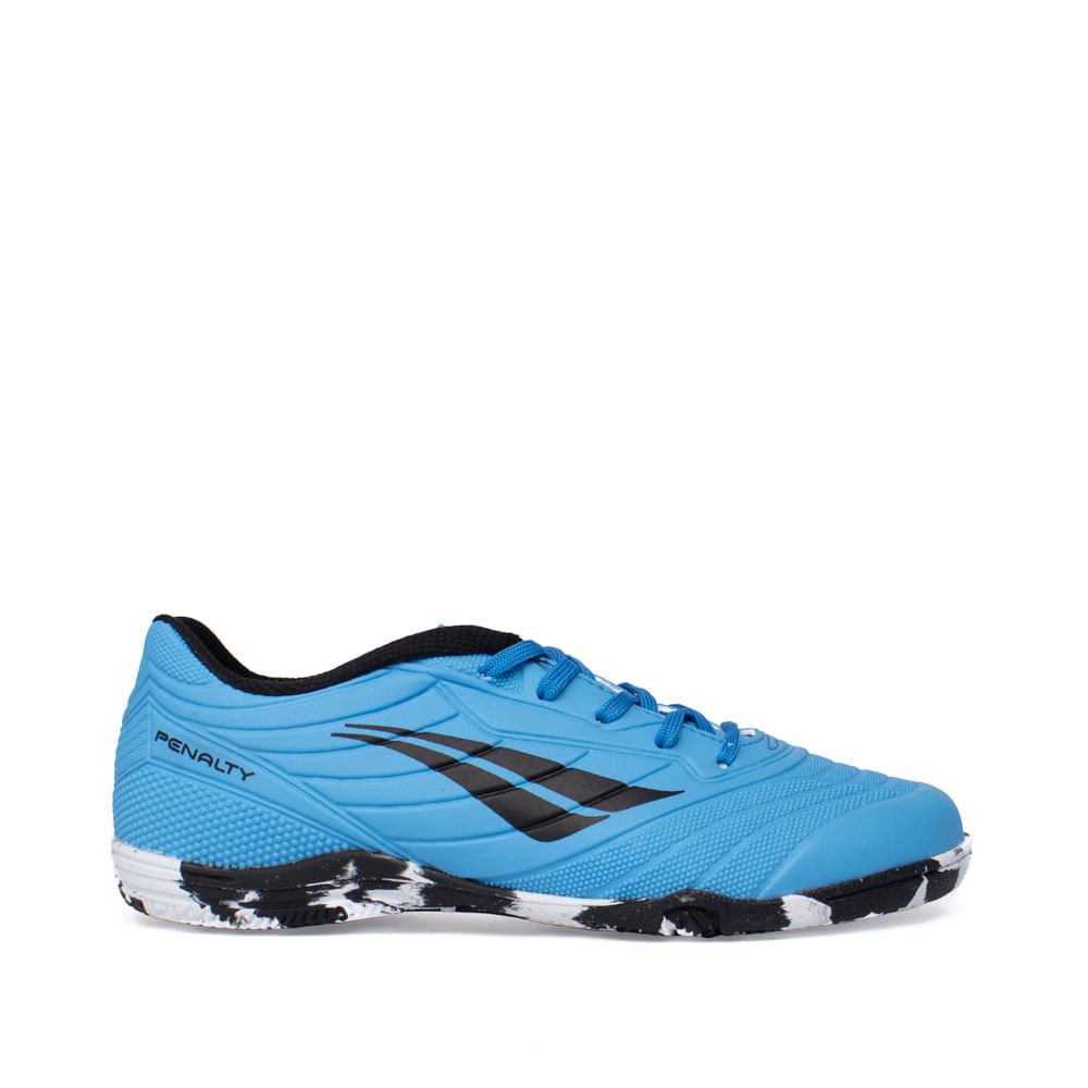 Chuteira Infantil Penalty Futsal Matis Azul/Branco/Preto
