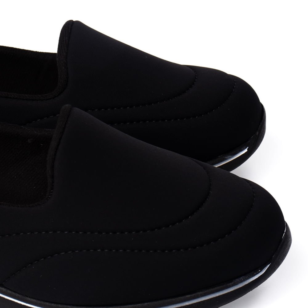 Tênis Feminino Modare Lycra Calce Fácil Ultra Preto Preto 5