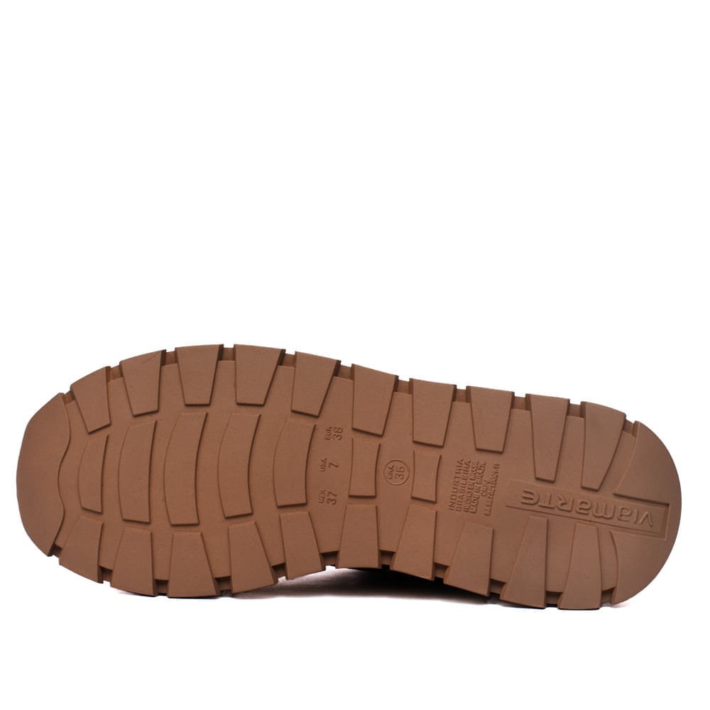 Tênis Feminino Via marte Tratorado Camurça Marrom Claro Marrom Claro 2