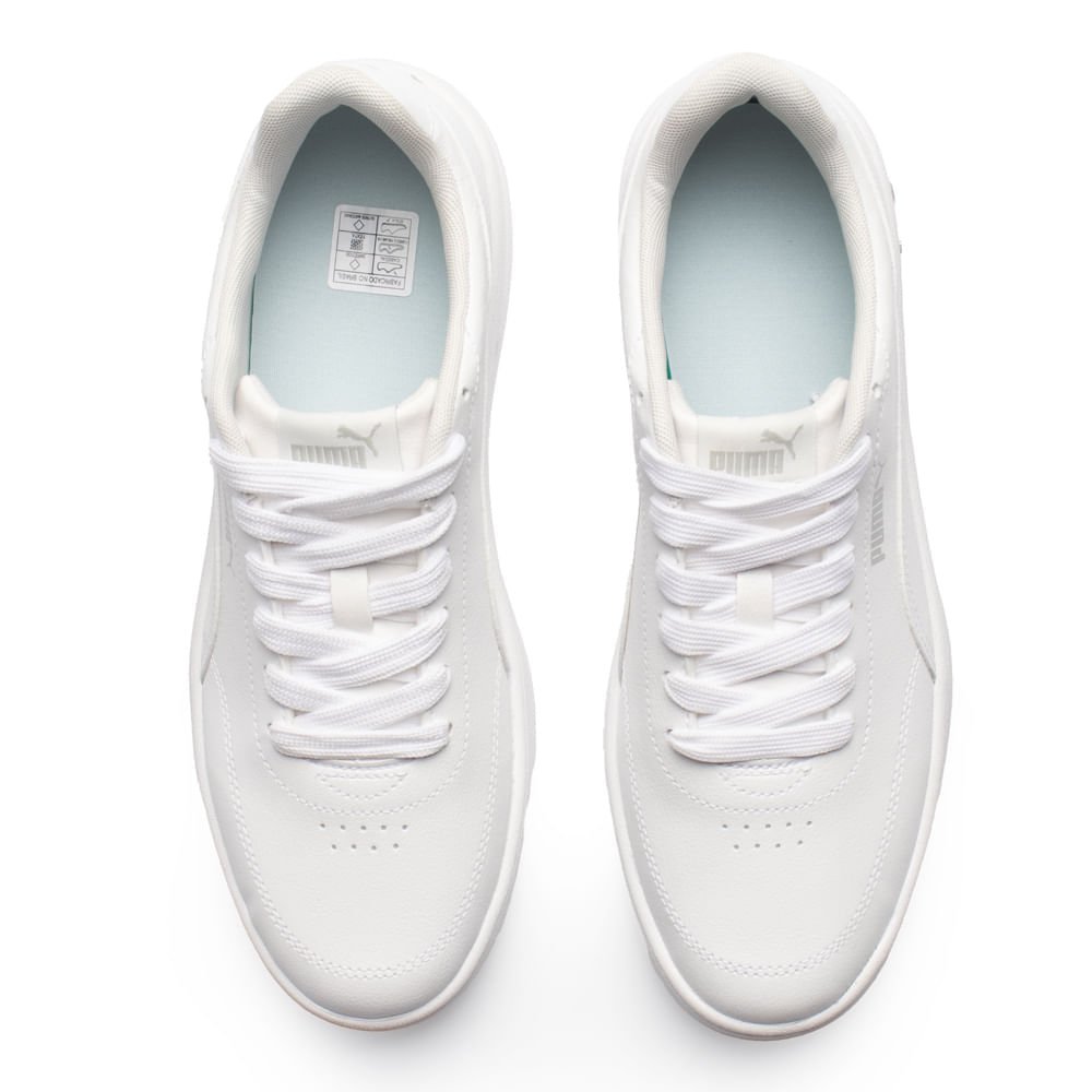 Tênis Masculino Puma Court Classic Branco Branco 4