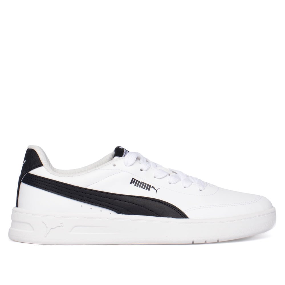 Tênis Masculino Puma Court Classic Branco/Preto