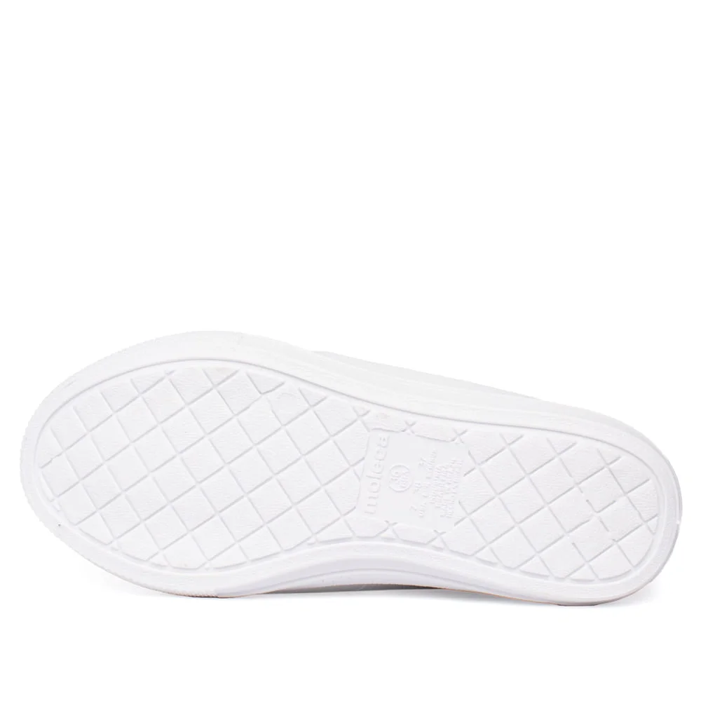 Tênis Feminino Moleca Napa Floather Branco/Cinza Branco/Cinza 2