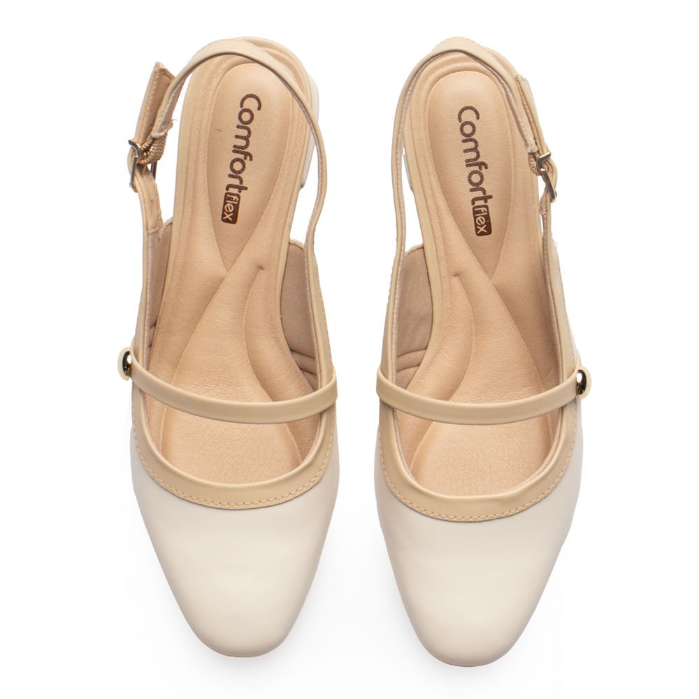Mocassim Feminino Comfortflex Off White Off White 4