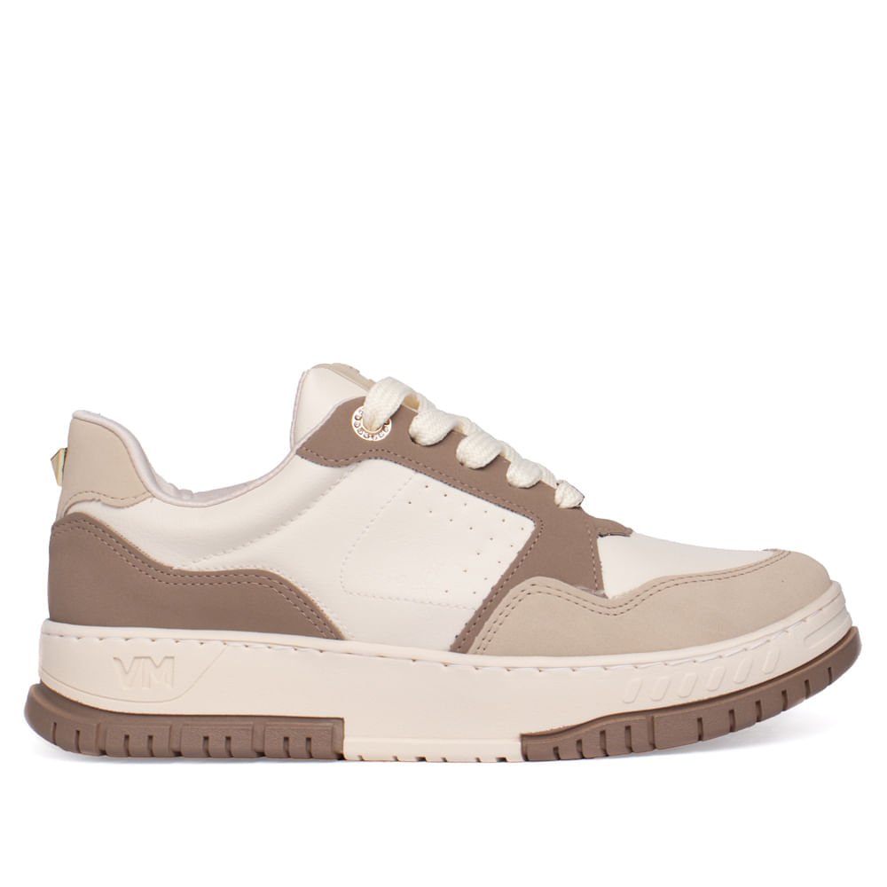 Tênis Feminino Via Marte Nobuck Napa Bege/Marrom