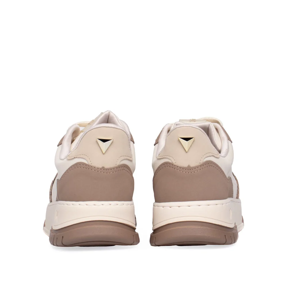 Tênis Feminino Via Marte Nobuck Napa Bege/Marrom Bege/Marrom 3