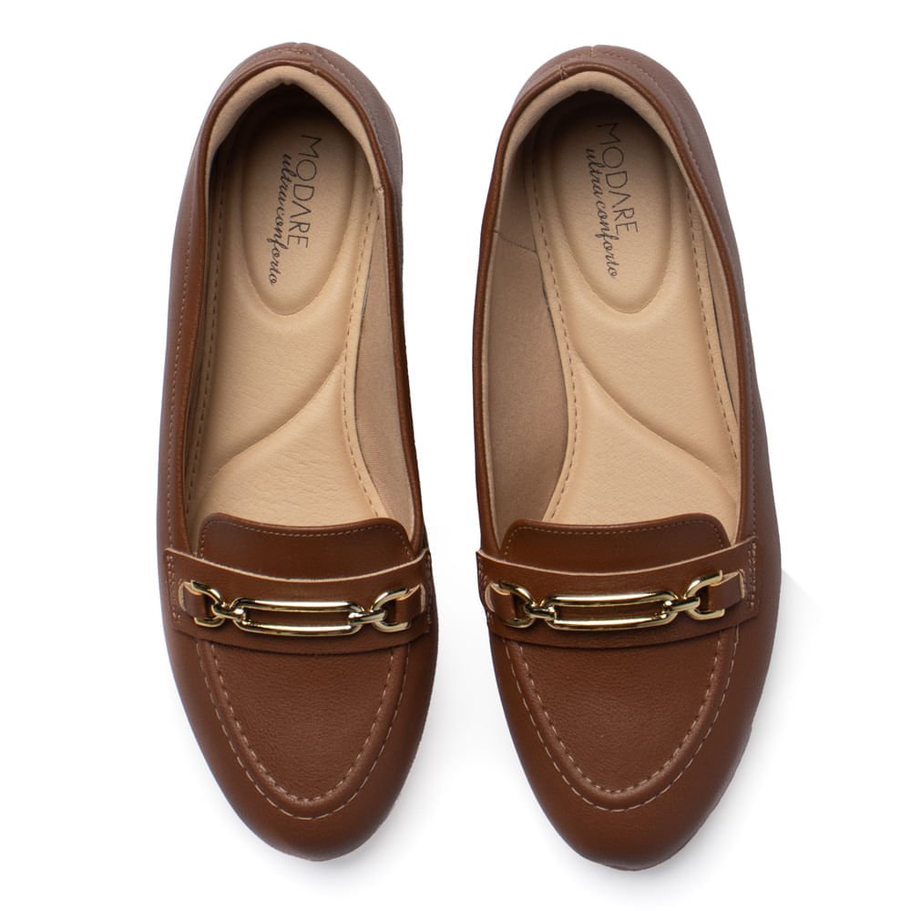 Mocassim Feminino Modare Corrente Napa Marrom Marrom 4
