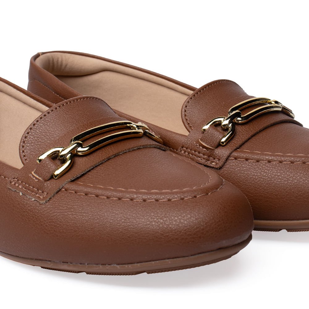 Mocassim Feminino Modare Corrente Napa Marrom Marrom 5