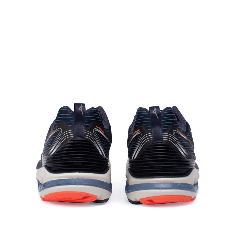 Tênis Masculino Mizuno Wave Dynasty 7 Mesh Marinho Marinho 3
