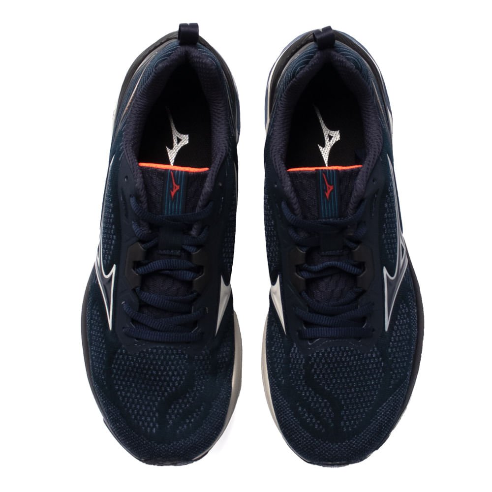 Tênis Masculino Mizuno Wave Dynasty 7 Mesh Marinho Marinho 4