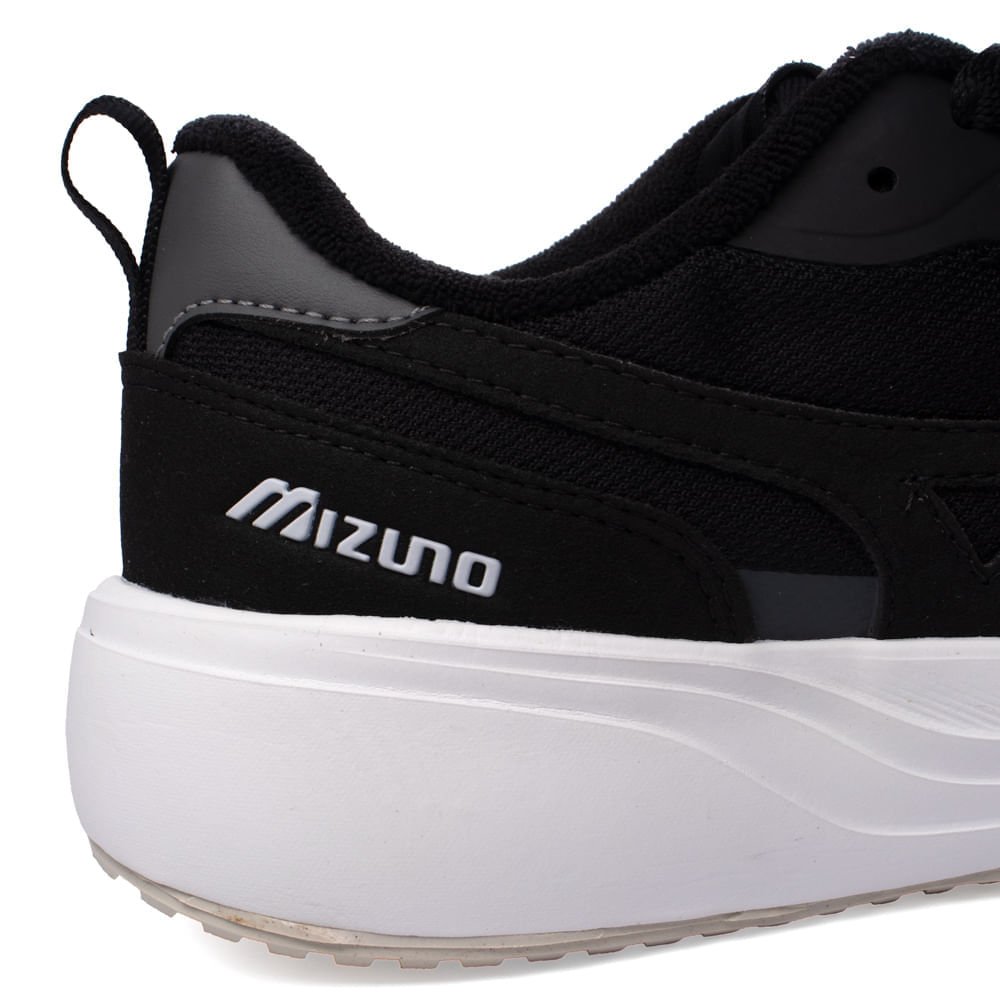 Tênis Masculino Mizuno Edo Cross Suede Mesh Preto Preto 5