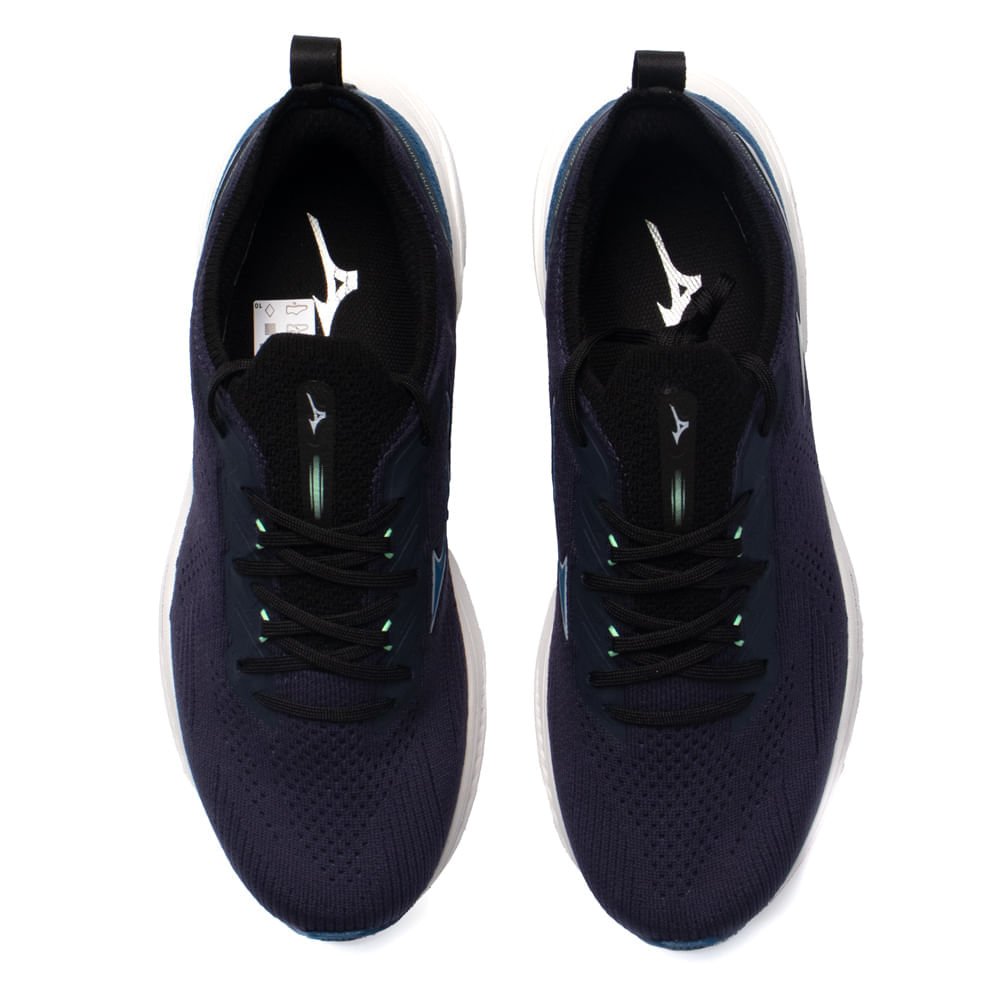Tênis Masculino Mizuno Sunrise Wave Mesh Marinho Marinho 4