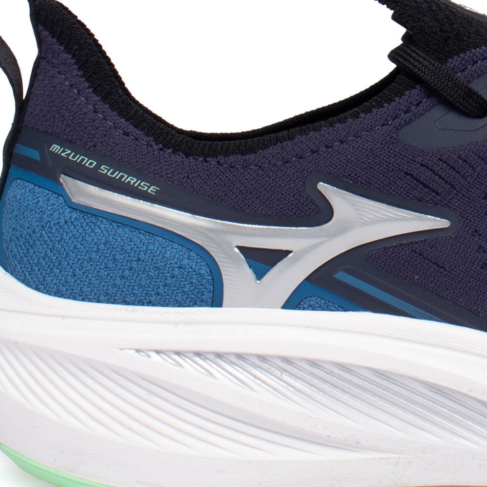 Tênis Masculino Mizuno Sunrise Wave Mesh Marinho Marinho 6