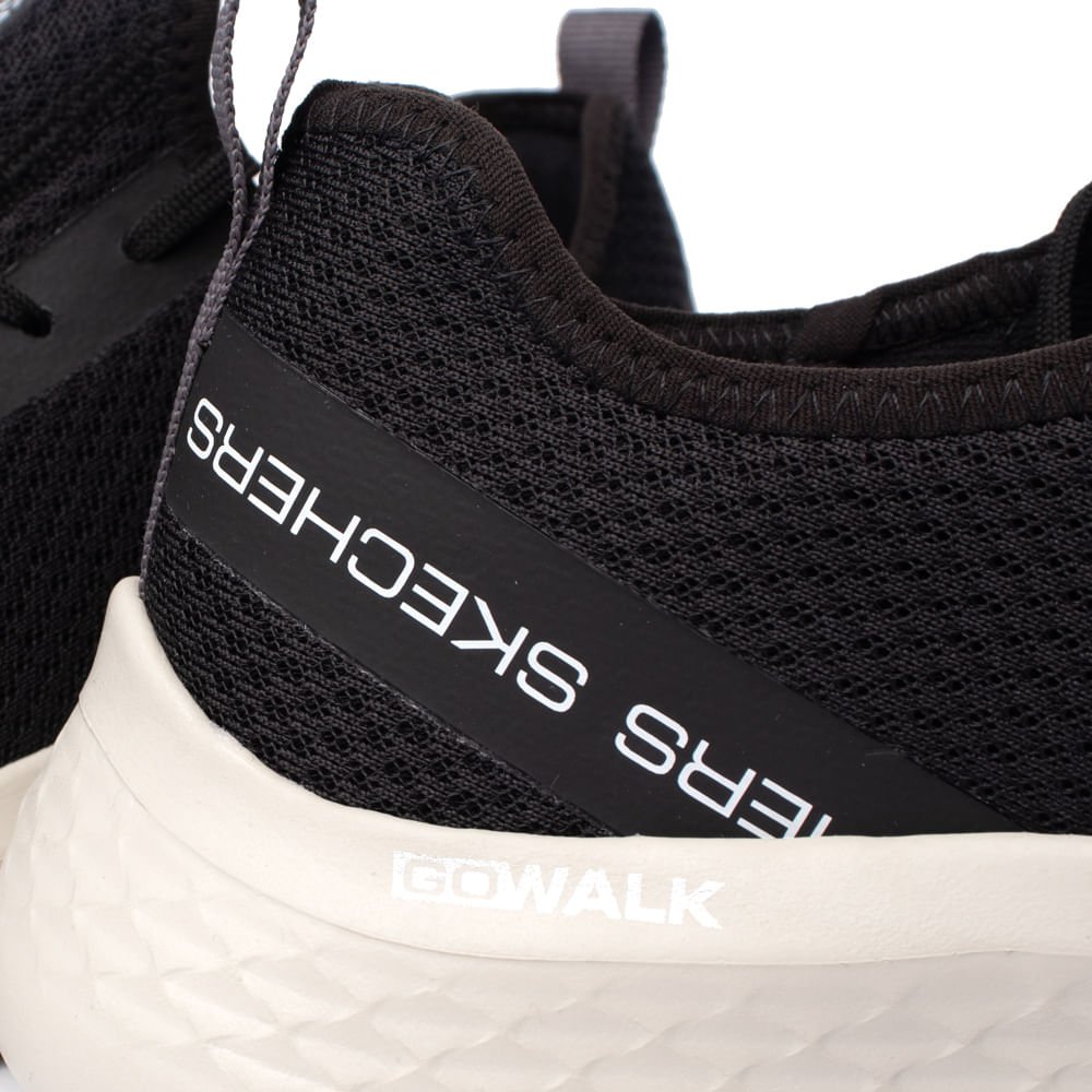 Tênis Masculino Skechers Go Walk Flex Preto/Branco Preto/Branco 5