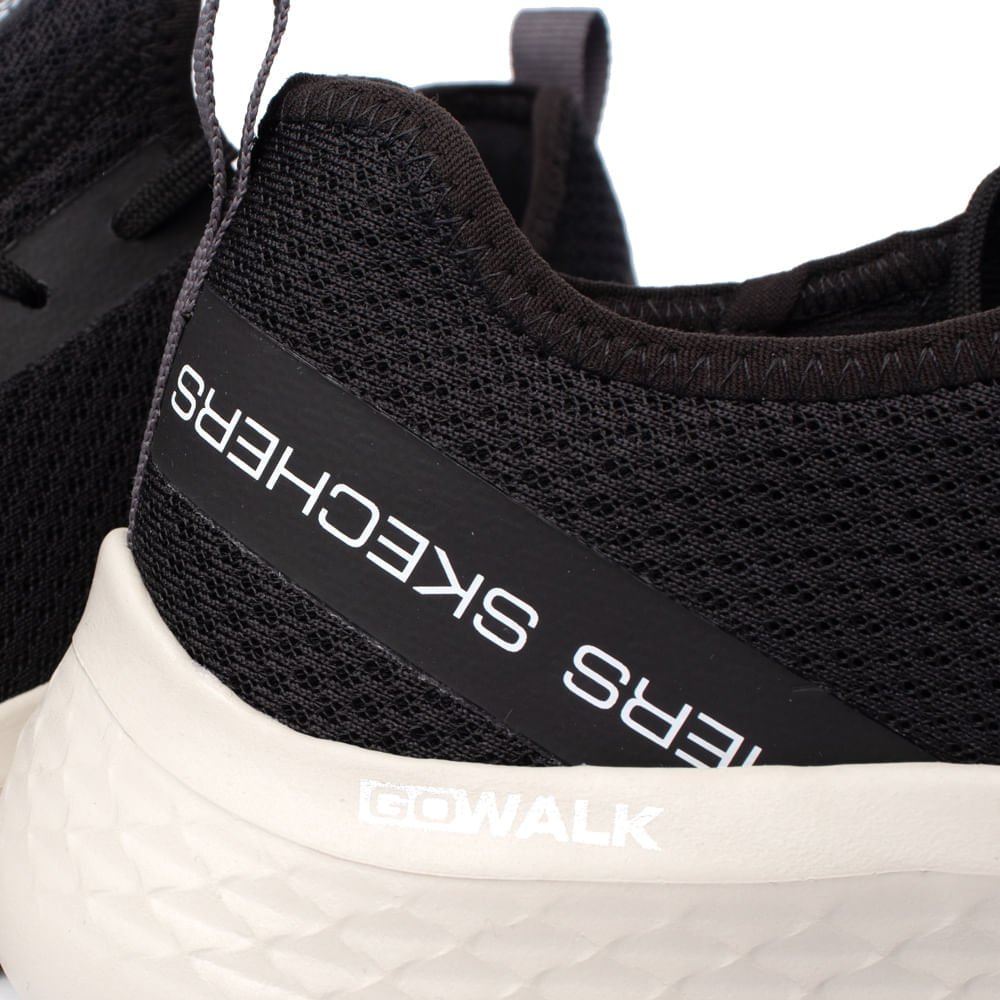 Tênis Masculino Skechers Go Walk Flex Preto/Branco Preto/Branco 5