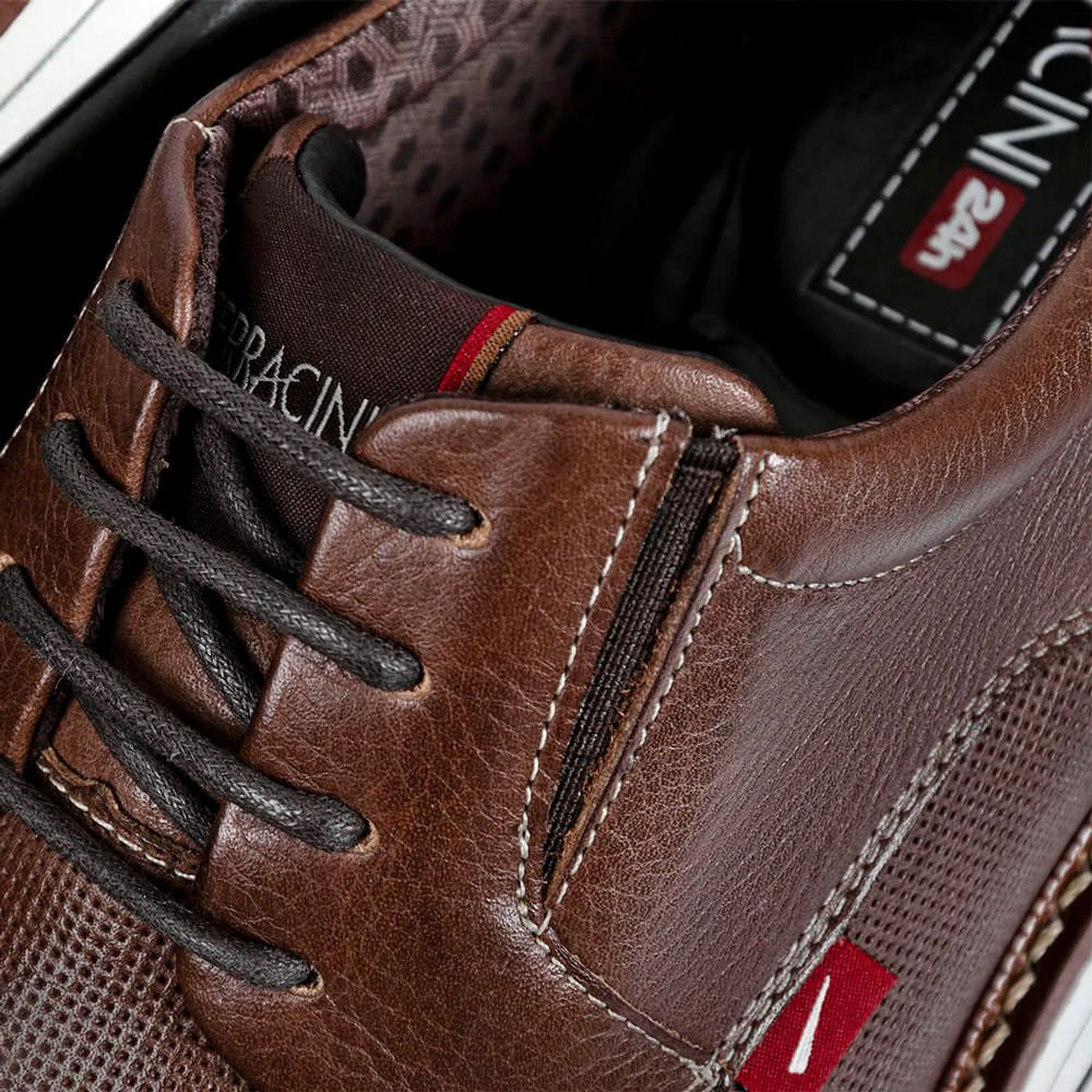 Sapato Masculino Ferracini Kingston Couro Marrom Marrom 3