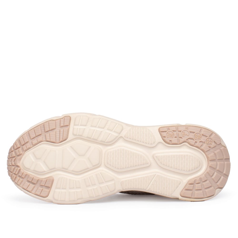 Tênis Feminino Via Marte Jackar Geométrico Bege Bege 2