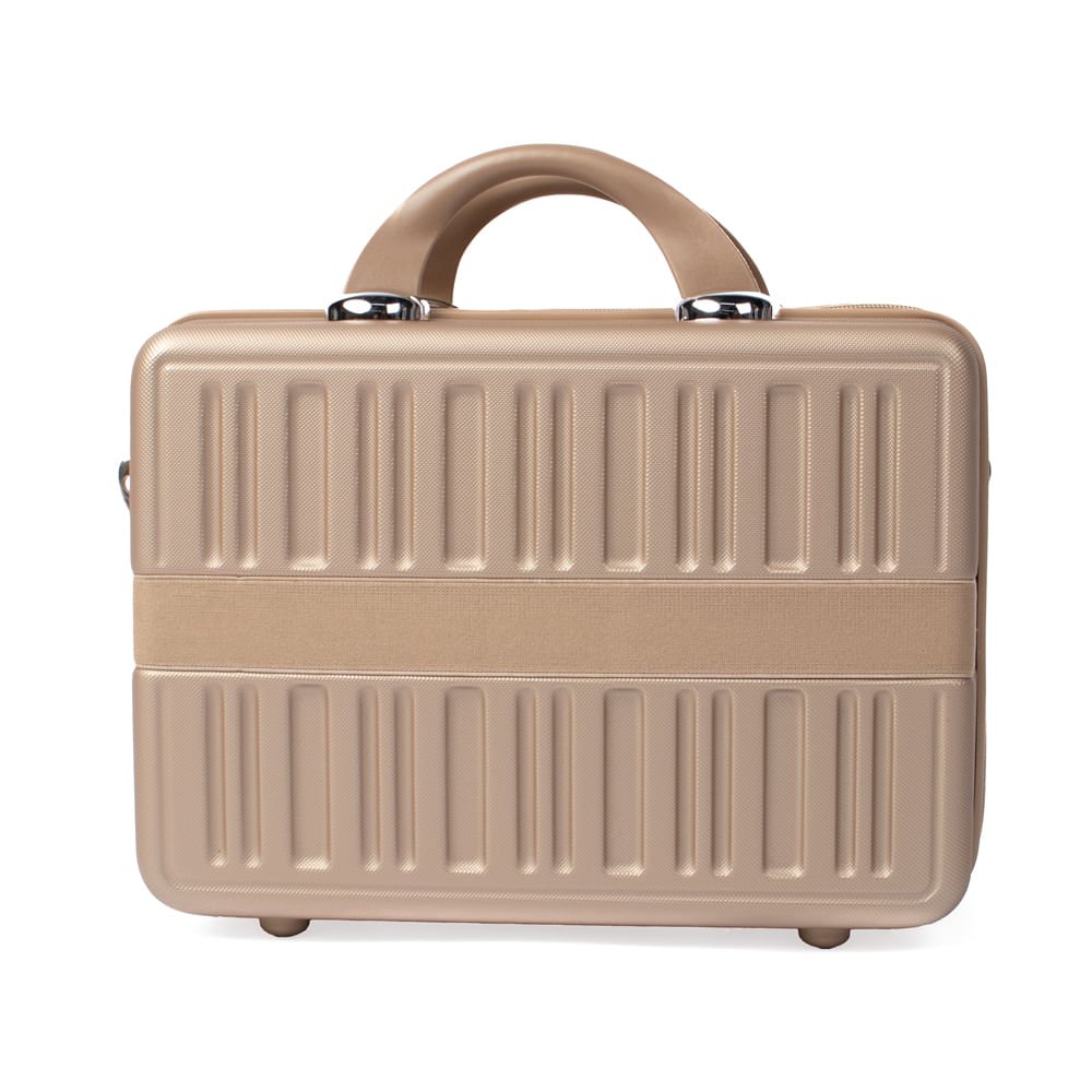 Frasqueira de Viagem Redtec Barcelona Pequena Dourado