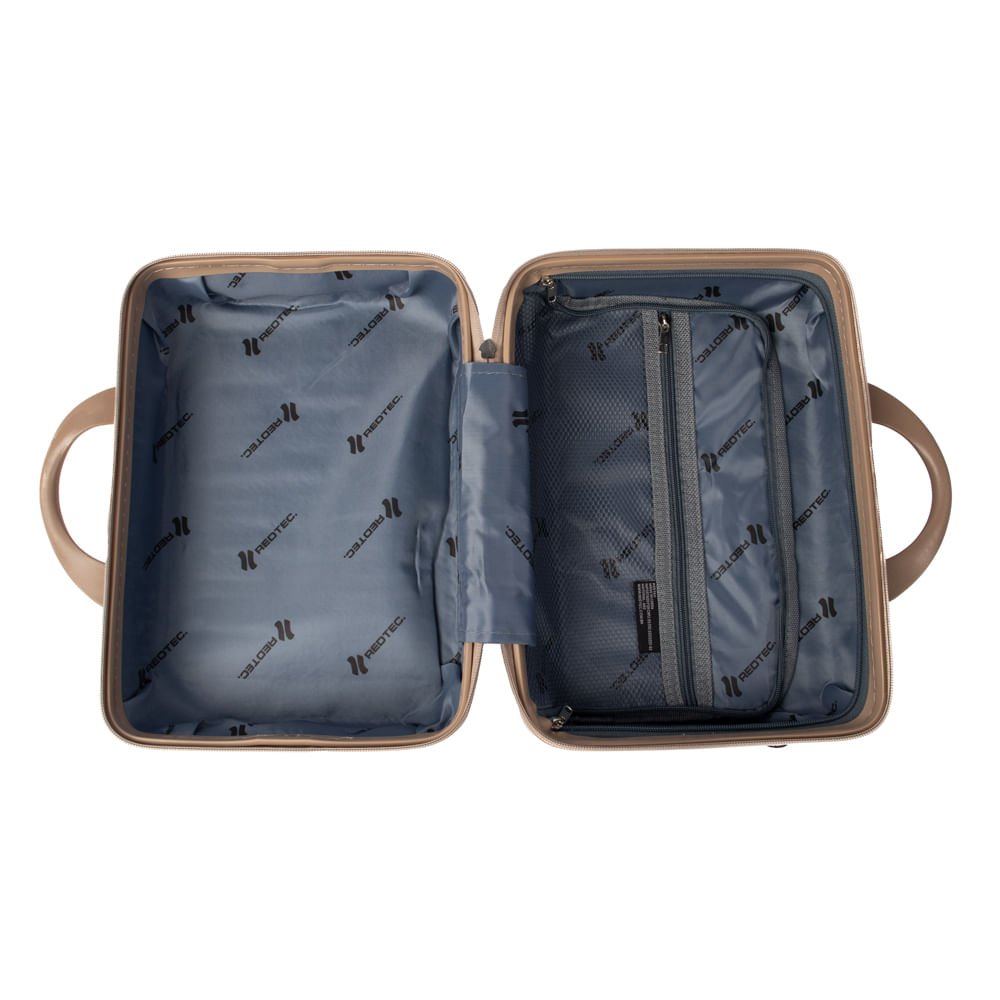 Frasqueira de Viagem Redtec Barcelona Pequena Dourado Dourado 6
