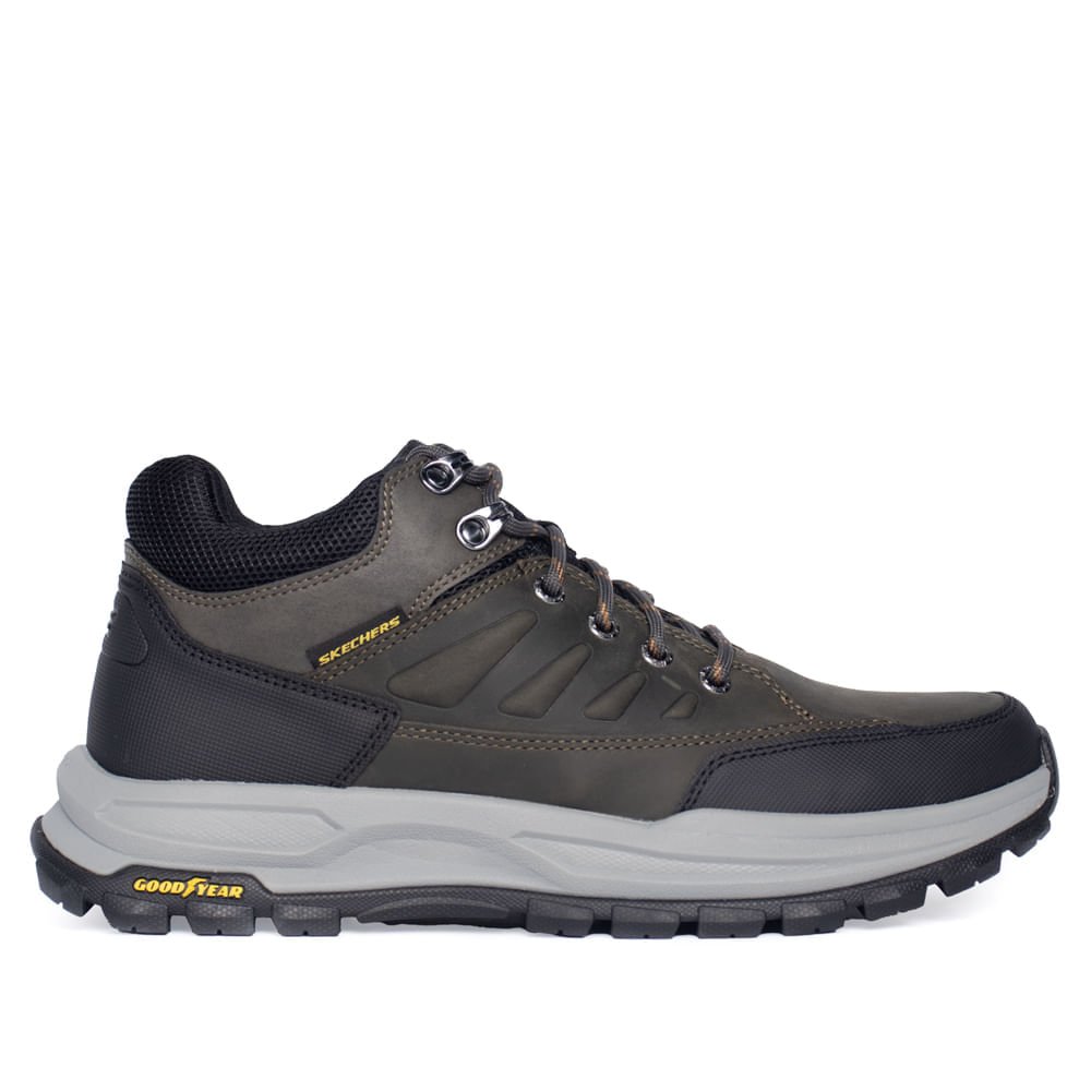 Tênis Masculino Skechers Zeller Char Trail Marrom Escuro Marrom Escuro 1