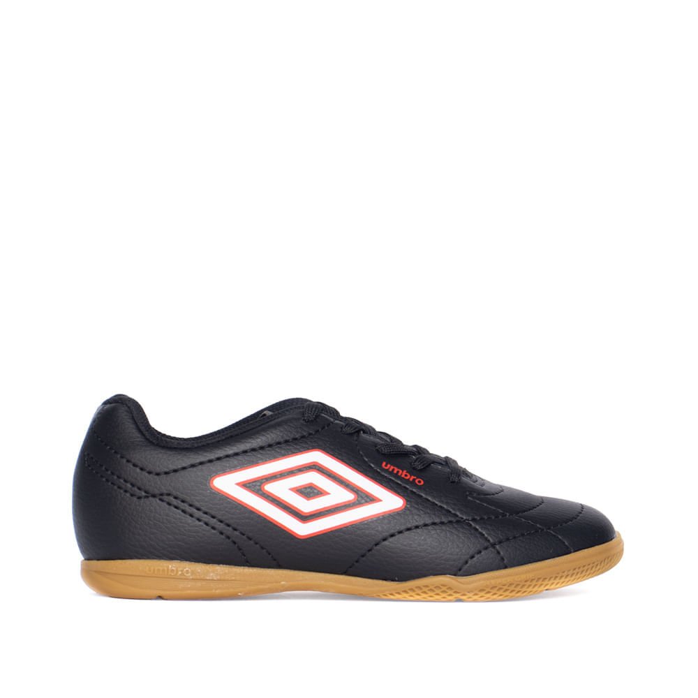 Chuteira Infantil Umbro Fultsal Class Jr. Preto/Vermelho