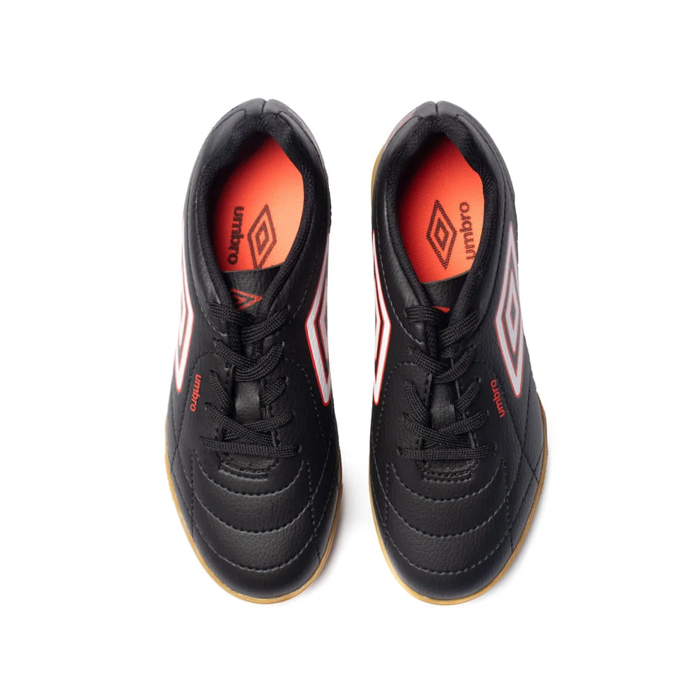 Chuteira Infantil Umbro Fultsal Class Jr. Preto/Vermelho Preto/Vermelho 4