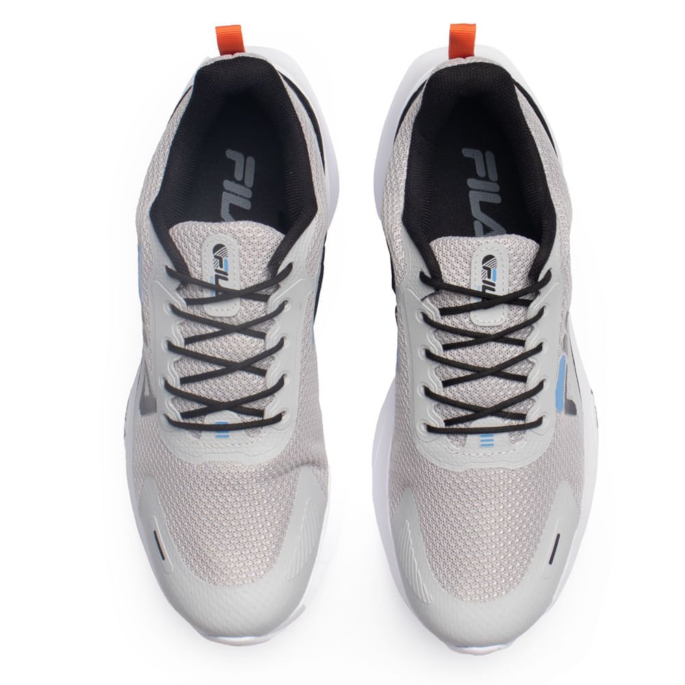 Tênis Masculino Fila Progress Lite Mesh Prata/Preto Prata/Preto 4