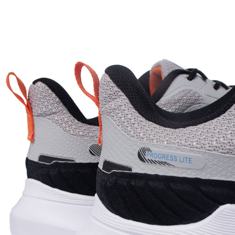 Tênis Masculino Fila Progress Lite Mesh Prata/Preto Prata/Preto 5